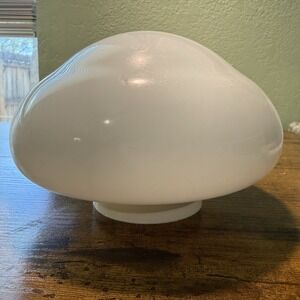 Harbor Breeze Mushroom Lamp Shade White Glass Replacement Fan Light Fixture NEW